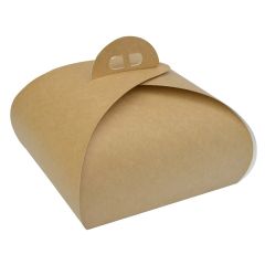 Caja para tarta kraft con asa 32 x 32 x 11 cm