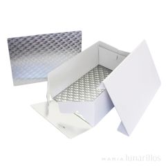Caja para tarta con tapa y bandeja 38,1 x 27,8 x 15 cm - PME