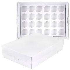 Caja rectangular baja 24 cupcakes 44 x 32 x 9 cm - PME