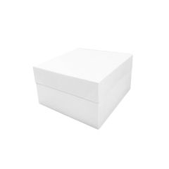Caja tarta blanca con tapa 15,5 x 15,5 x 15,5 cm
