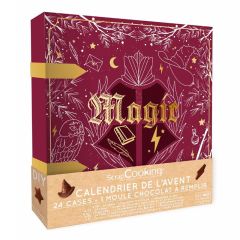 Caja y alveolo para calendario de adviento Wizard Magia - Scrapcooking