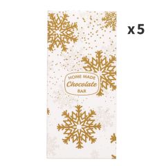 Cajas para turrón o tabletas de chocolate Cristal de hielo 16 x 7,5 x 2 cm (5) - Decora