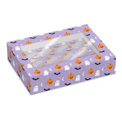 Cajas para 12 cupcakes con ventana calabazas fantasmas Halloween 33 x 23 x 10 cm (2)