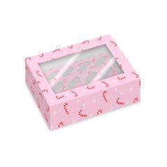 Cajas para 6 cupcakes con ventana caramelos Navidad 23 x 17 x 10 cm (2)
