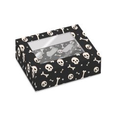 Cajas para 6 cupcakes con ventana calaveras Halloween 23 x 17 x 10 cm (2)