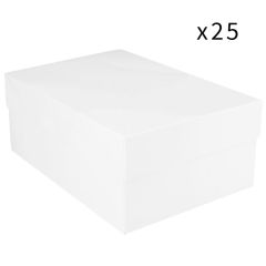 Cajas para tarta blancas con tapa 41 x 31 x 15 cm (25) - Funcakes