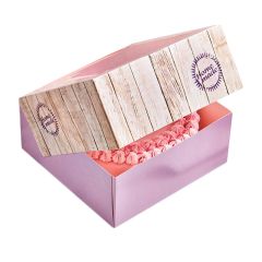 Cajas para tarta Madera 21 x 21 x 9 cm (2) - Funcakes