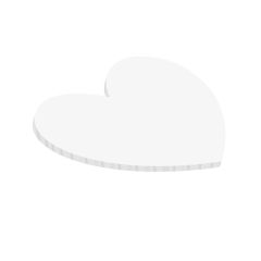 Cake drum en forma de corazón blanco 25,4 cm, grosor 5 mm - Simply Making