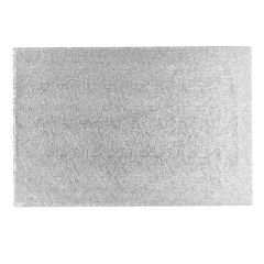 Cake drum rectangular plateado 50,5 x 40,5 cm, grosor 12 mm