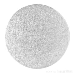 Cake drum redondo plateado 30,5 cm, grosor 4 mm