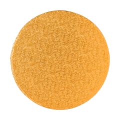Cake drum redondo dorado 25 cm, grosor 12 mm