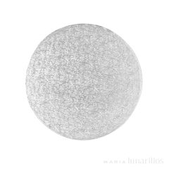 Cake drum redondo plateado 17,5 cm, grosor 4 mm