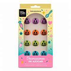 Calabazas de azúcar de colores (12) - Sin gluten - Azucren