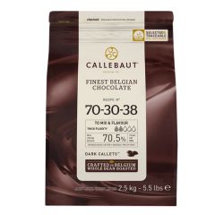 Callets Chocolate negro 70,5% 2,5 kg - Sin gluten - Callebaut