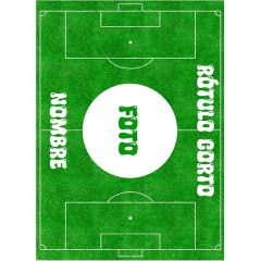 Papel de oblea Campo de fútbol - Foto y Rótulo A4 - Impresión personalizada