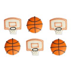 Canastas y balones de baloncesto de azúcar (6) - Decora
