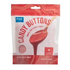 Candy Buttons rojo 340 g - PME