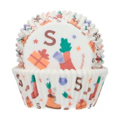 Cápsulas blancas Saint Nicholas Navidad (48) - Funcakes