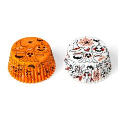 Cápsulas blancas y naranjas Halloween (36) - Decora
