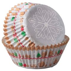 Cápsulas copo de nieve y bolas navidad (75) - Wilton