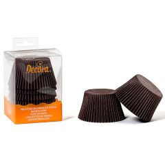 Cápsulas muffins jumbo marrones (60) - Decora