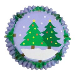 Cápsulas lilas árboles de Navidad (30) - PME