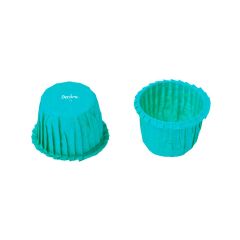 Cápsulas mini rizadas azules celeste (35) - Decora