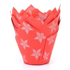 Cápsulas muffins rojas estrellas de Navidad (36) - House of Marie