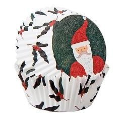 Cápsulas Papá Noel y muérdago (75) - Wilton
