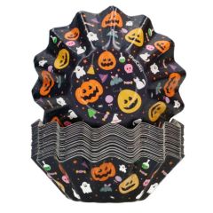Cápsulas rígidas estrella calabazas Halloween (48) - Funcakes