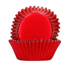 Cápsulas rojas metalizadas (48) - Funcakes