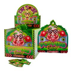 Caramelos efervescentes ácidos fresa Popping Candy 15 g - Dr Sour