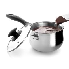 Cazo baño maría con tapa 16 cm - Ibili