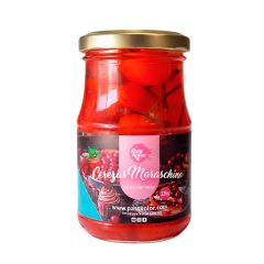 Cerezas Maraschino rojas con tallo 225 g - Pastkolor
