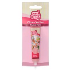 Chocolate decorativo rosa pastel Choco Writer 25 g - Funcakes