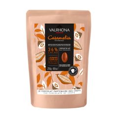 Chocolate de cobertura con leche 36% Caramélia 250 g - Valrhona