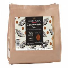 Chocolate de cobertura con leche 35% Equatoriale Lait 1 kg - Valrhona