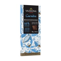 Chocolate negro 66% Caraïbe 70 g - Valrhona