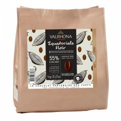 Chocolate de cobertura negro 55% Equatoriale Noir 1 kg - Valrhona