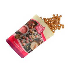 Cobertura de chocolate dorado 250 g - Funcakes