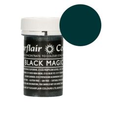 Colorante con brillo negro magic 25 g - Sin gluten - Sugarflair
