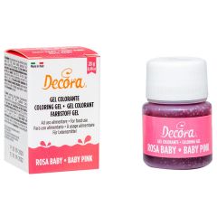 Colorante en gel rosa 28 g - Decora