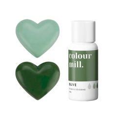 Colorante liposoluble gel verde oliva 20 ml - Colour Mill