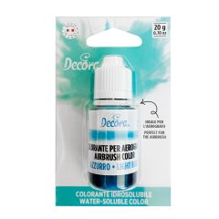 Colorante líquido para aerógrafo azul claro 20 g - Decora