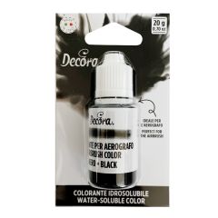 Colorante líquido para aerógrafo negro 20 g - Decora
