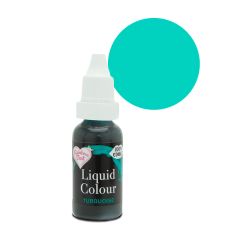 Colorante líquido y para aerógrafo Liquid Colour turquesa 19 gr - Sin gluten - Rainbow Dust