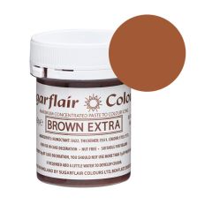 Colorante marrón extra 42 g - Sin gluten - Sugarflair