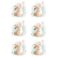 Oblea Conejo 8 cm (6) - María Lunarillos