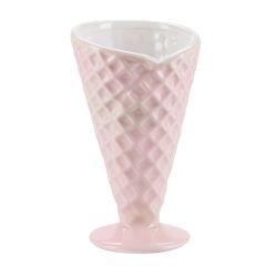 Cono de cerámica rosa para helado - Miss Étoile