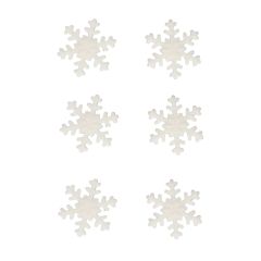 Copos de nieve grandes blancos (12) - Sin gluten - Funcakes